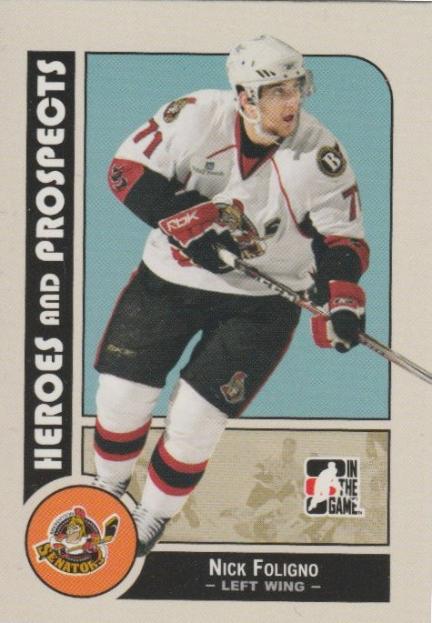 NHL 2008-09 ITG Heroes and Prospects - No 34 - Nick Foligno