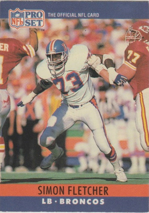 NFL 1990 ProSet - No 89 - Simon Fletcher