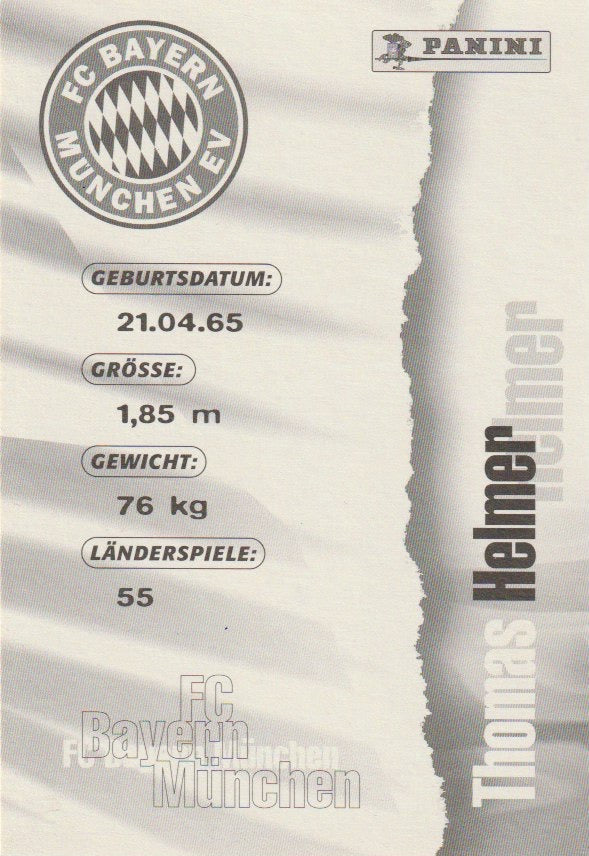 Soccer - autograph card - Thomas Helmer