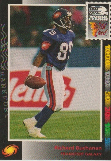 NFL 1992 Wild Card WLAF - No 127 - Richard Buchanan