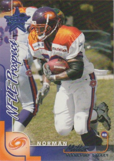 NFL 2000 Leaf Rookies and Stars - No 279 - Norman Miller