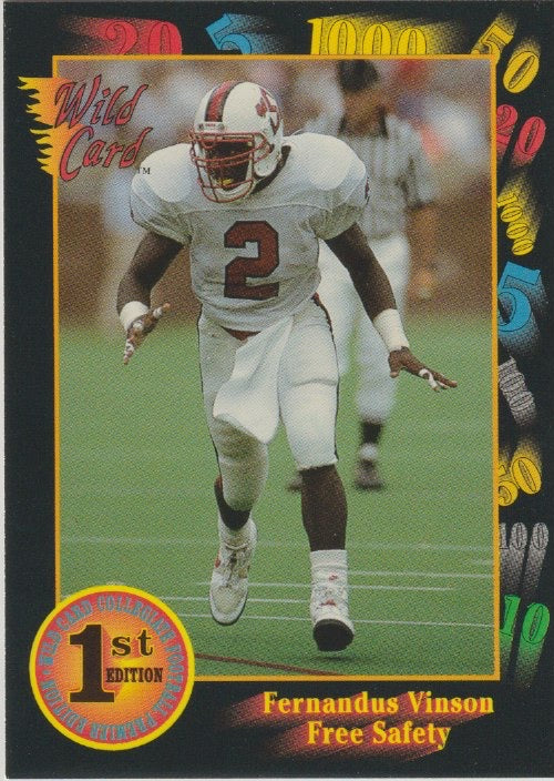 NFL 1991 Wild Card Draft - No 77 - Fernandus Vinson