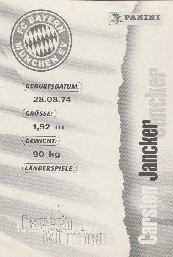 Soccer - autograph card - Carsten Jancker