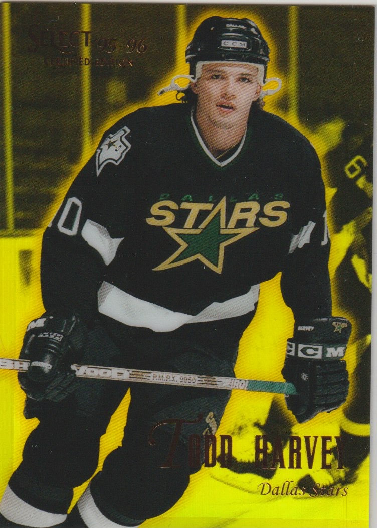 NHL 1995 / 96 Select Certified Mirror Gold - No 62 - Todd Harvey