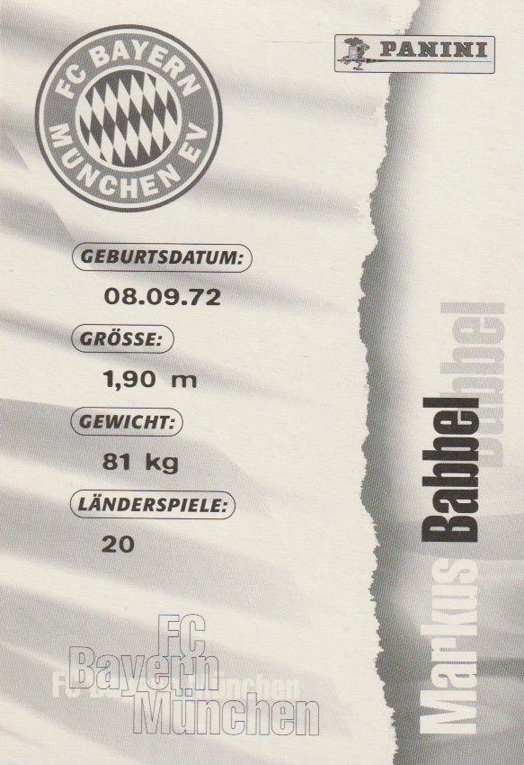 Fussball - Autogrammkarte - Markus Babbel