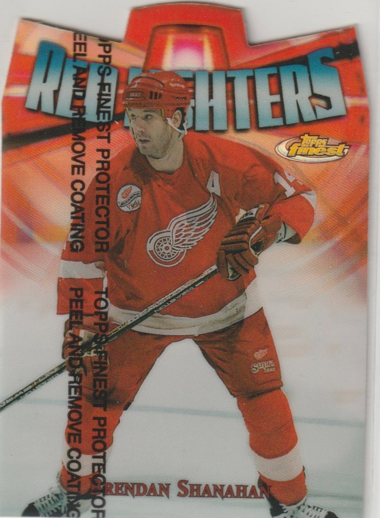NHL 1998-99 Finest Red Lighters Refractors - No R10 - Brendan Shanahan