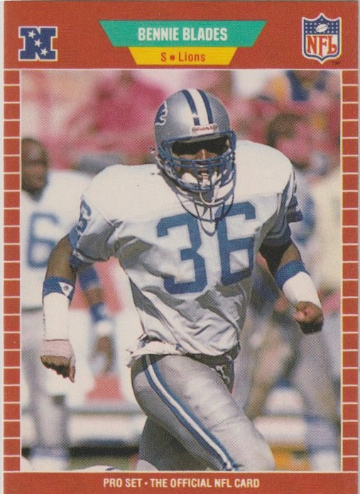 NFL 1989 ProSet - No 117 - Bennie Blades