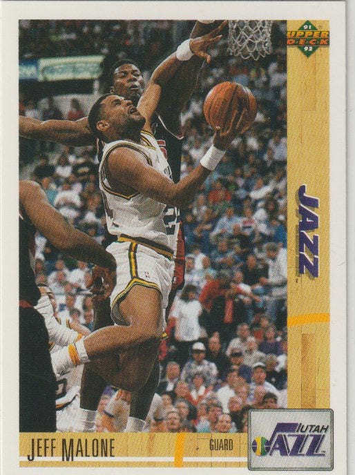 NBA 1991-92 Upper Deck - No 166 - Jeff Malone