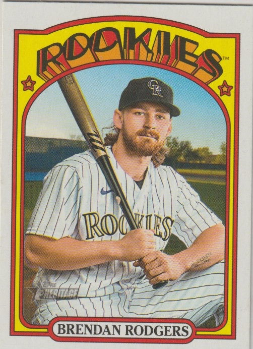 MLB 2021 Topps Heritage - No 593 - Brendan Rodgers