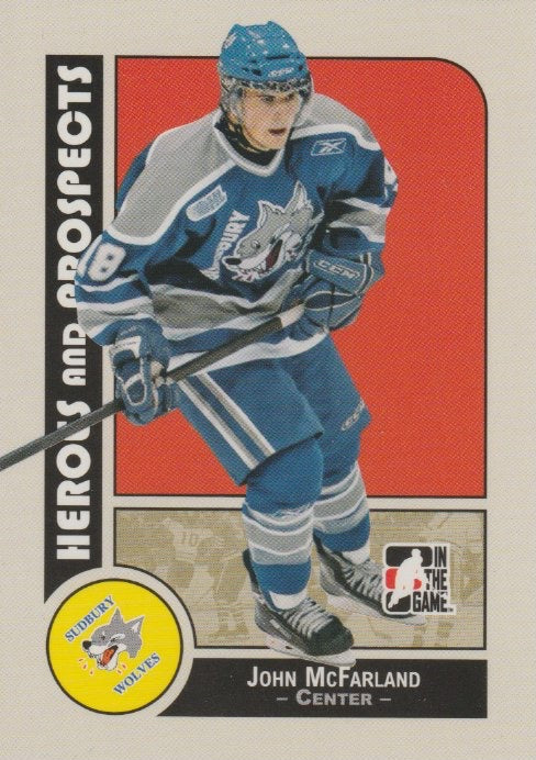NHL 2008-09 ITG Heroes and Prospects - No 52 - John McFarland