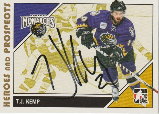 NHL 2007-08 ITG Heroes and Prospects - No 30 - T.J. Kemp