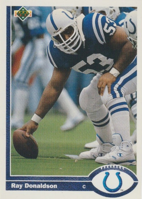 NFL 1991 Upper Deck - No 412 - Ray Donaldson