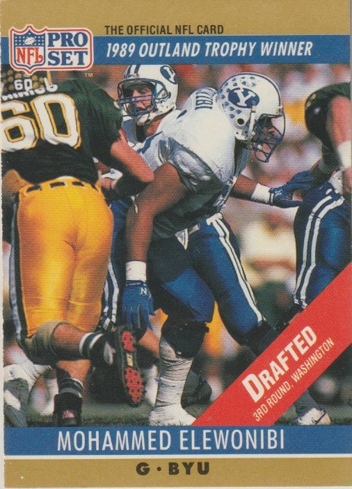 NFL 1990 ProSet - No 20 - Mohammed Elewonibi