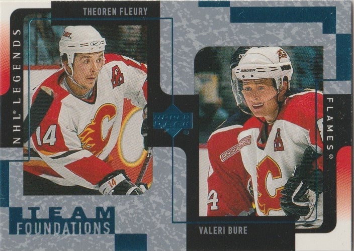NHL 2000-01 Upper Deck Legends - No 21 - Theoren Fleury / Valeri Bure