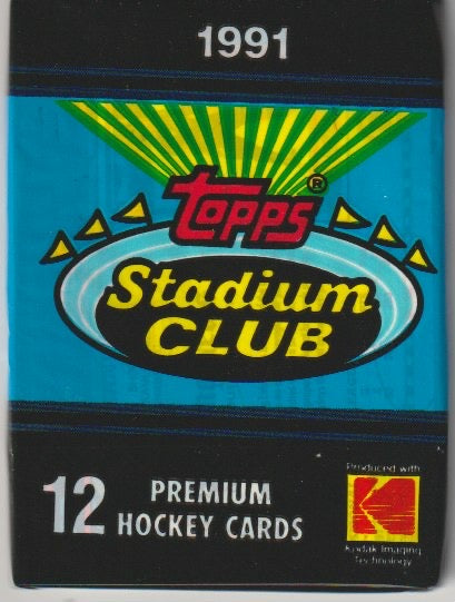 NHL 1991 Topps Stadium Club Premium Päckchen