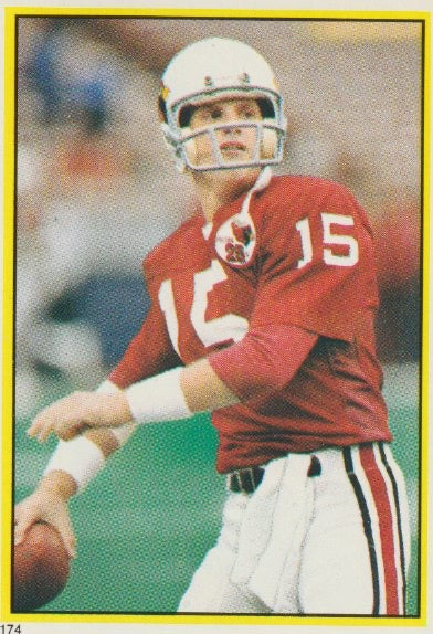 NFL 1985 Topps Coming Soon Stickers - No 174 - Neil Lomax