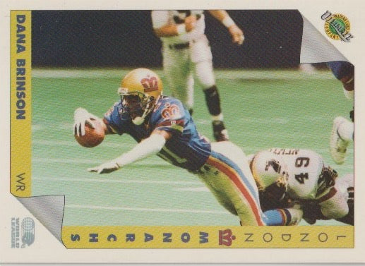 NFL 1992 Ultimate WLAF - No 59 - Dana Brinson