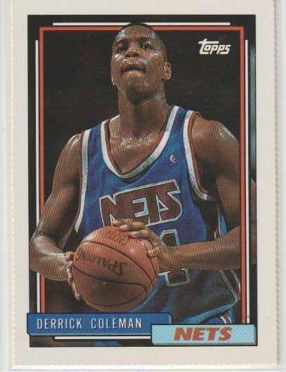 NBA 1992-93 Topps Hoop Magazine Perforated Inserts - No NN0 - Derrick Coleman