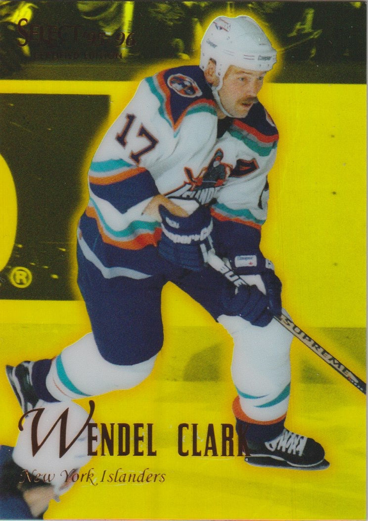 NHL 1995 / 96 Select Certified Mirror Gold - No 82 - Wendel Clark