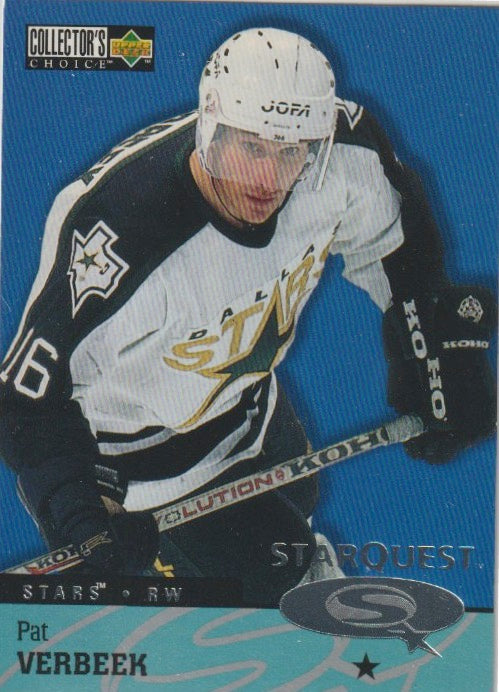 NHL 1997 / 98 Collector's Choice Star Quest - No SQ16 - PAt Verbeek