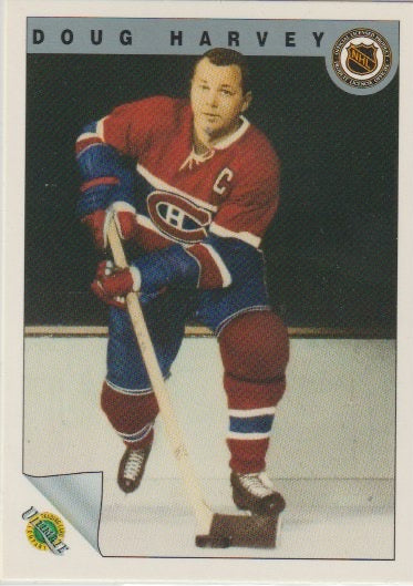 NHL 1991-92 Ultimate Original Six - No 12 - Doug Harvey