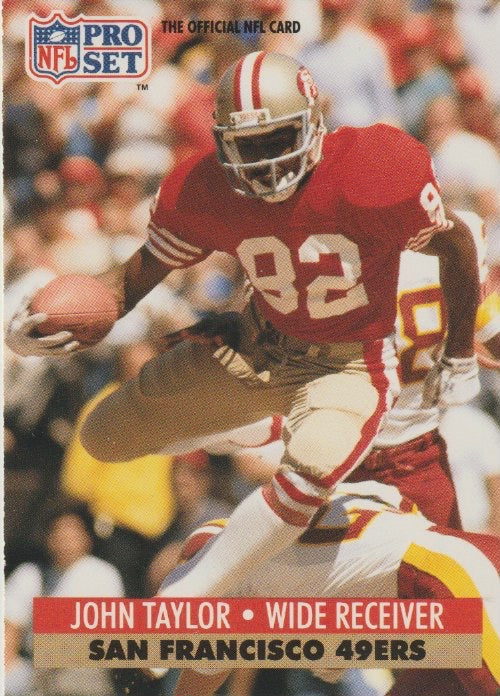 NFL 1991 ProSet - No 295 - John Taylor