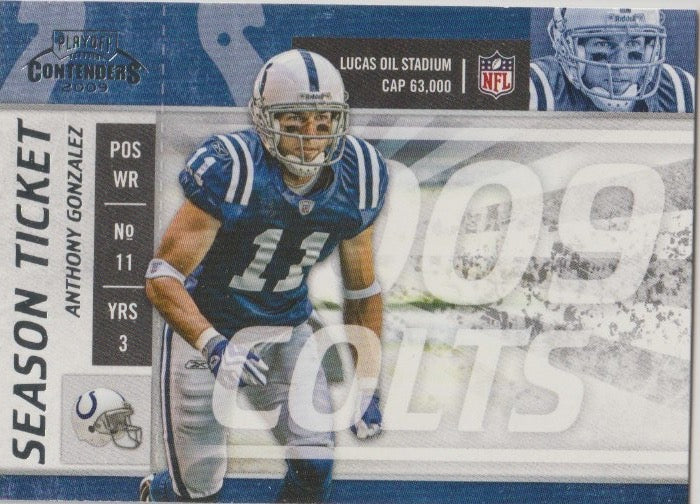 NFL 2009 Playoff Contenders - No 42 - Anthony Gonzalez