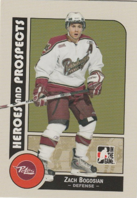 NHL 2008-09 ITG Heroes and Prospects - No 61 - Zach Bogosian
