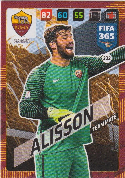 Fussball 2018 Panini FIFA 365 Adrenalyn XL - No 232 - Alisson