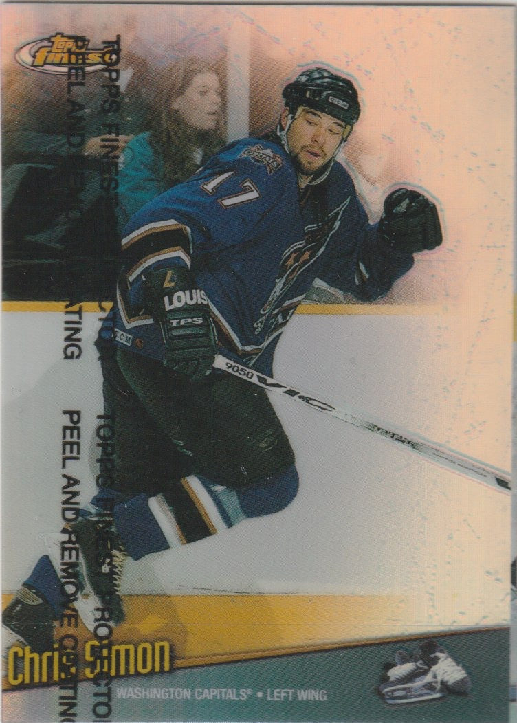 NHL 1998-99 Finest Refractors - No 99 - Chris Simon