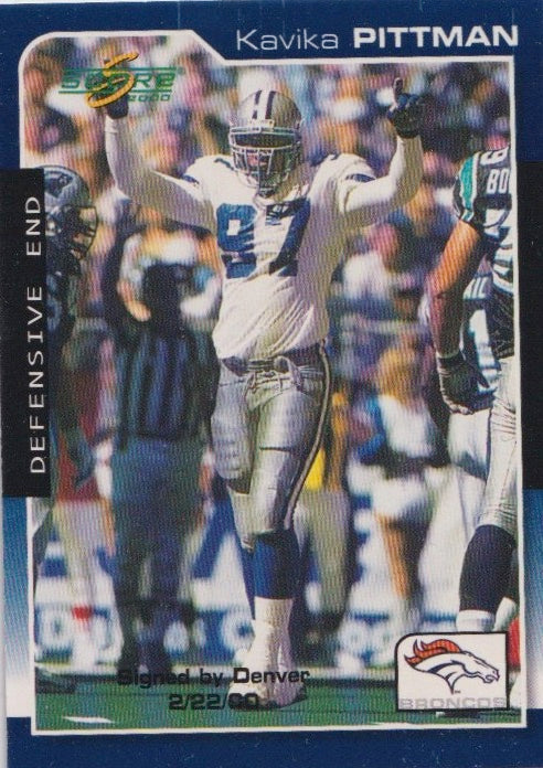 NFL 2000 Score - No 63 - Kavika Pittman