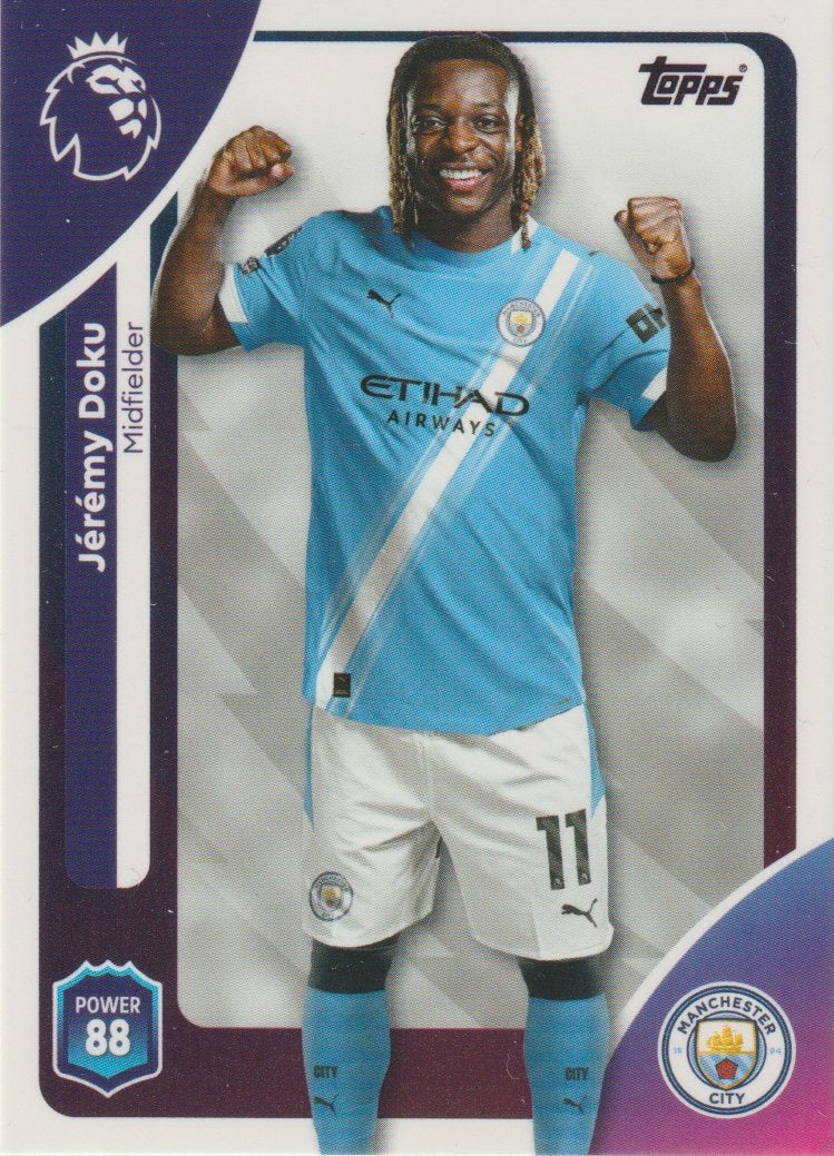 Fussball 2026-26 Topps Premier League EN - No 189 - Jérémy Doku