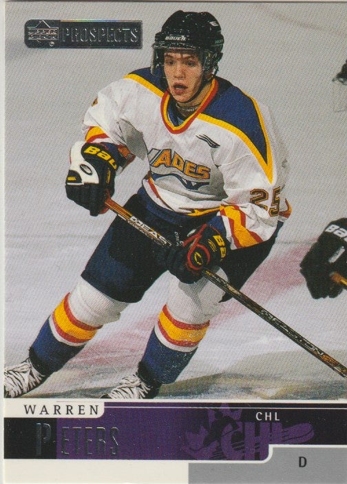 NHL 1999-00 UD Prospects - No 38 - Warren Peters