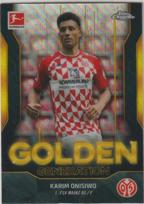 Soccer 2021-22 Topps Chrome Bundesliga Golden Generation - No GG-KO - Karim Onisiwo