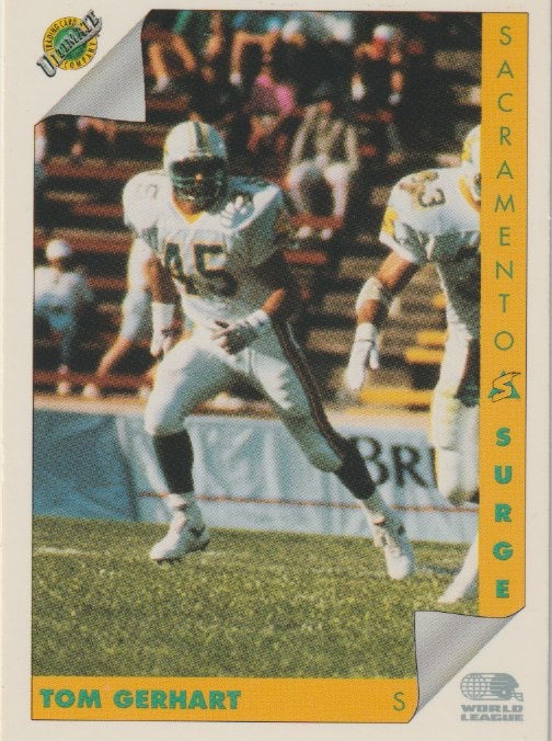 NFL 1992 Ultimate WLAF - No 138 - Tom Gerhart