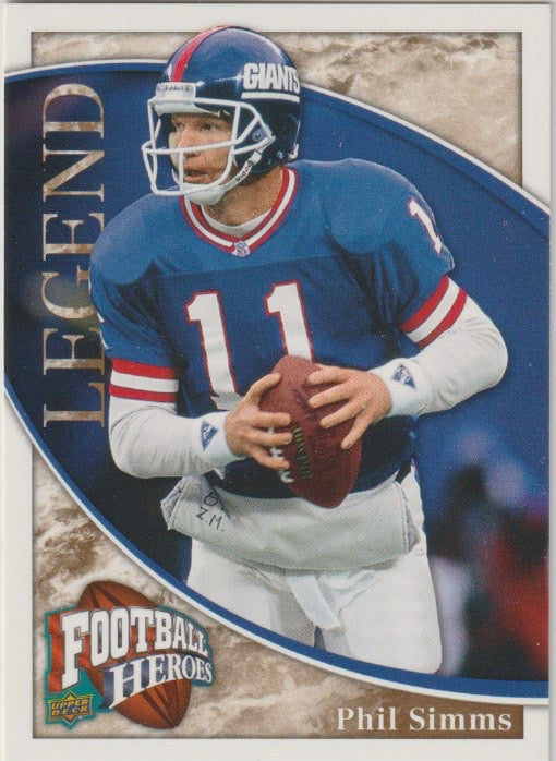 NFL 2009 Upper Deck Heroes - No 290 - Phil Simms