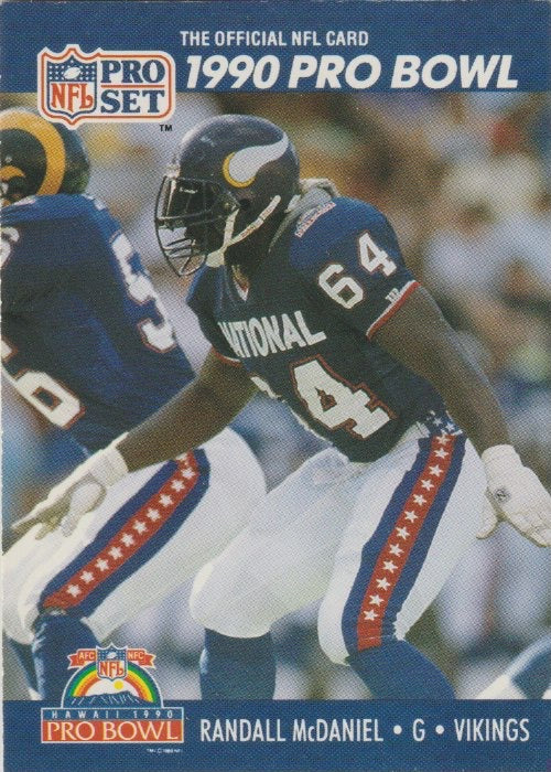 NFL 1990 ProSet - No 403 - Randal McDaniel