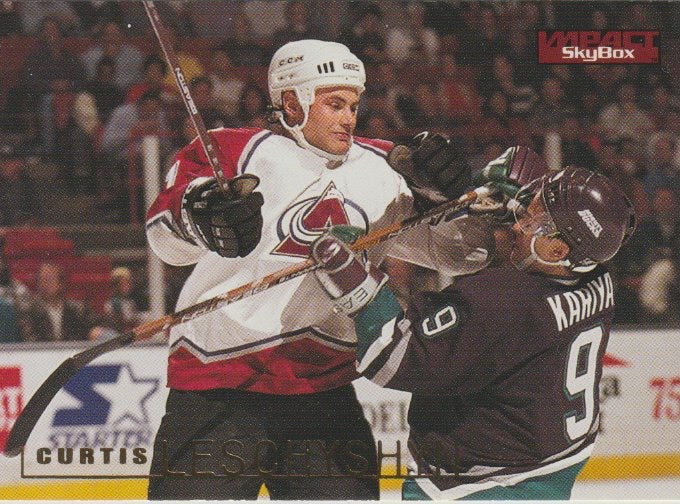 NHL 1995 / 96 SkyBox Impact - No 38 - Curtis Leschyshyn