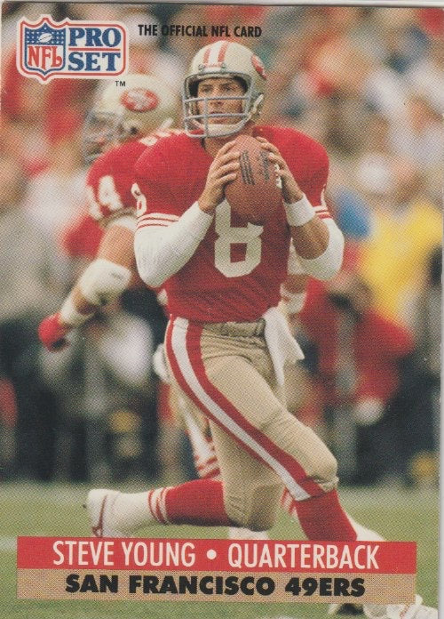 NFL 1991 ProSet - No 296 - Steve Young