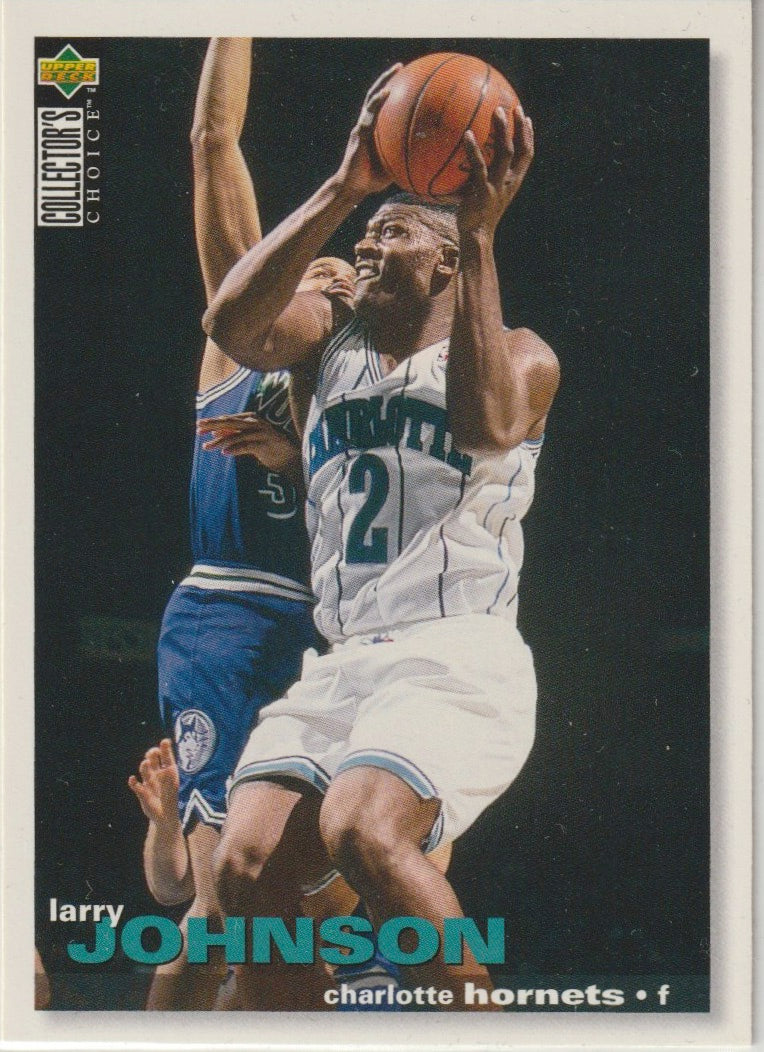 NBA 1995-96 Collector's Choice International German I - No 12 - Larry Johnson
