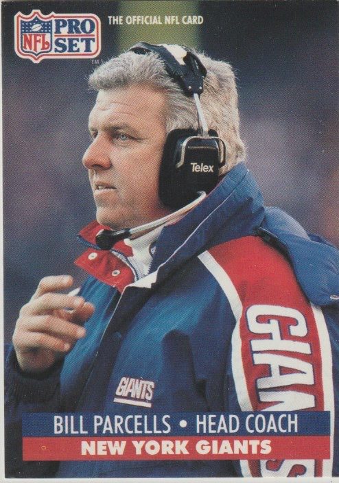 NFL 1991 ProSet - No 72 - Bill Parcells