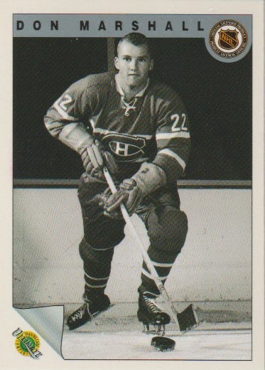 NHL 1991-92 Ultimate Original Six - No 13 - Don Marshall