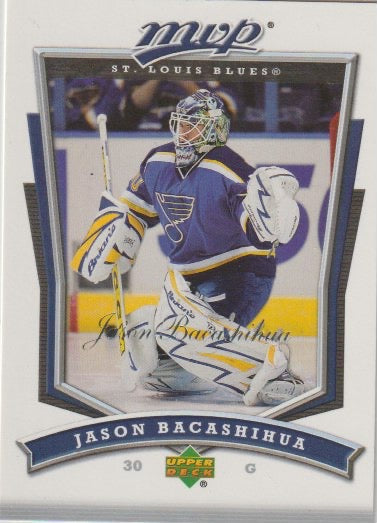 NHL 2007-08 Upper Deck MVP - No 40 - Jason Bacashihua