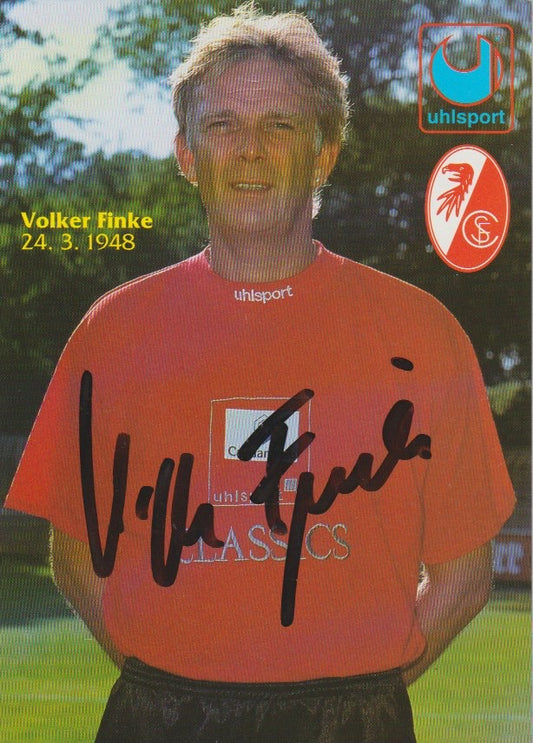 Fussball - Autogramm - Volker Finke