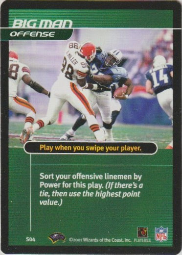 NFL 2001 Showdown 1st Edition Strategy - No S04 - Browns vs. Titans