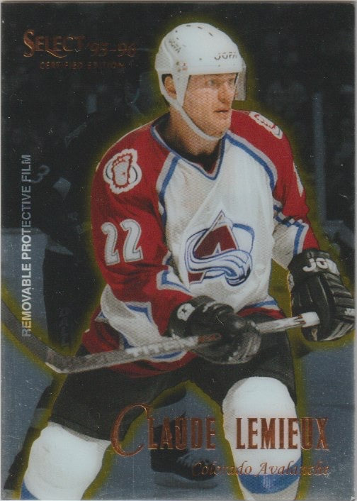 NHL 1995 / 96 Select Certified - No 99 - Claude Lemieux