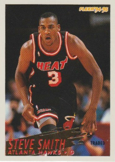 NBA 1994-95 Fleer European - No 9 - Steve Smith