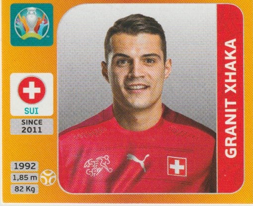 Fussball 2020 Panini EURO Tournament Edition Sticker - No 58 - Granit Xhaka