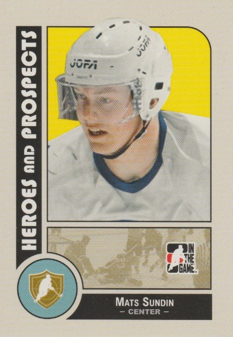 NHL 2008-09 ITG Heroes and Prospects - No 1 - Mats Sundin