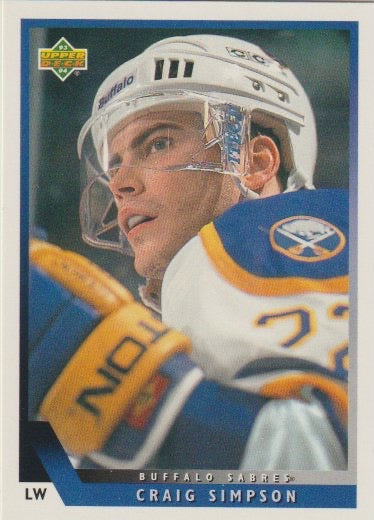 NHL 1993/94 Upper Deck - No 430 - Craig Simpson